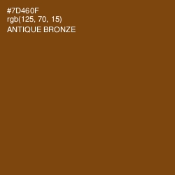 #7D460F - Antique Bronze Color Image